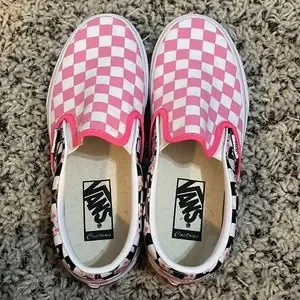 VANS カスタム CHERRY BLOSSOM CHECKERBOARD オーセンティック Customs Cherry Blossom Checkerboard Authentic in Multicolour